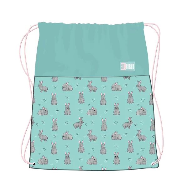 St.Right Grey Rabbits tornazsák, sportzsák 43x34cm