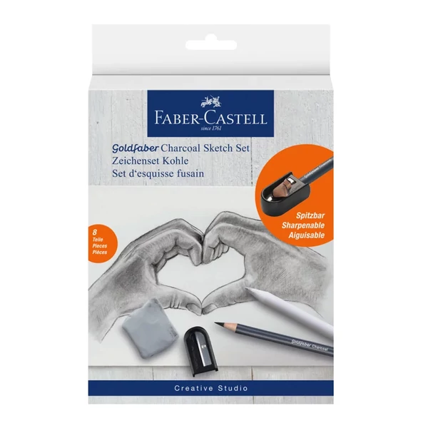 Faber-Castell: Goldfaber rajzszén vázlat szett 8db-os
