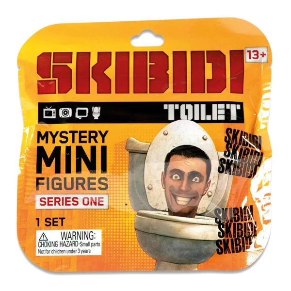 Skibidi Toilet WC meglepetés minifigura szett 1db