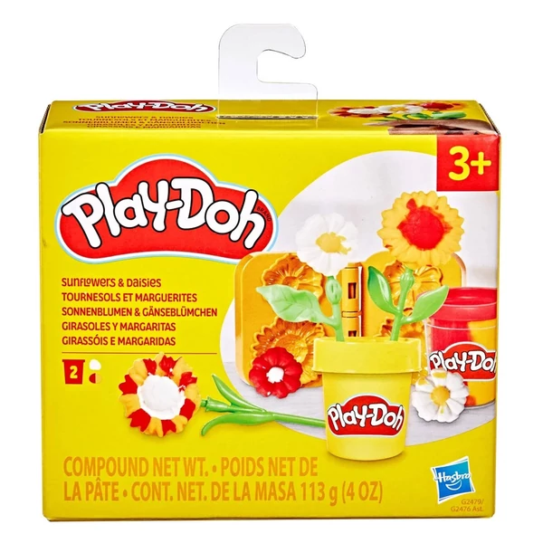 Play-Doh: Kis virágok - Napraforgó és százszorszép gyurmaszett - Hasbro