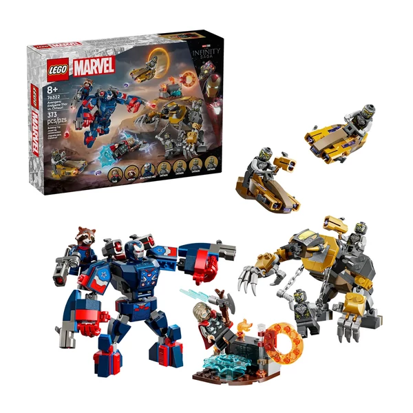 LEGO® Marvel: Bosszúállók: Végjáték Thor a chitauri harcosok ellen (76322)