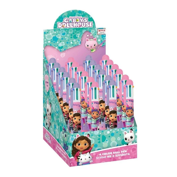 Luna: Gabi babaháza 6 színű golyóstoll többféle 1db