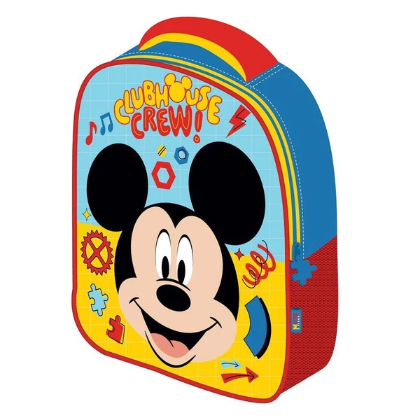 Luna: Mickey egér mintás 3D-s ovis hátizsák 26x10x32cm