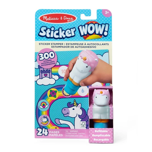 Melissa&Doug: Sticker WOW! Matrica pecsételő – Unikornis – Spin Master
