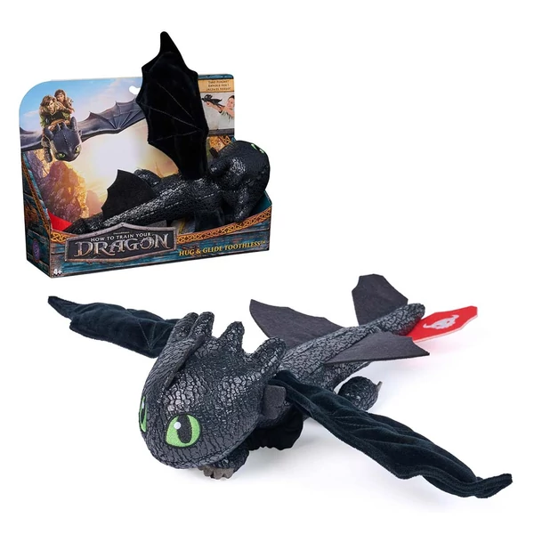 Így neveld a sárkányodat: Kézre csatolható Fogatlan plüss 30cm - Spin Master