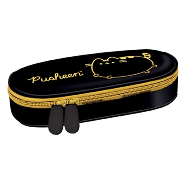 Pusheen gold ovális tolltartó 20,5x9,5x5cm