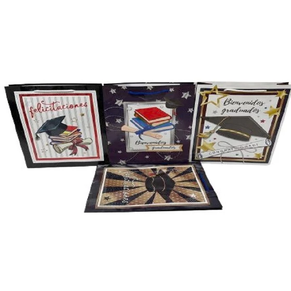 Ballagási ajándéktasak többféle változatban 24x17x7cm 279243