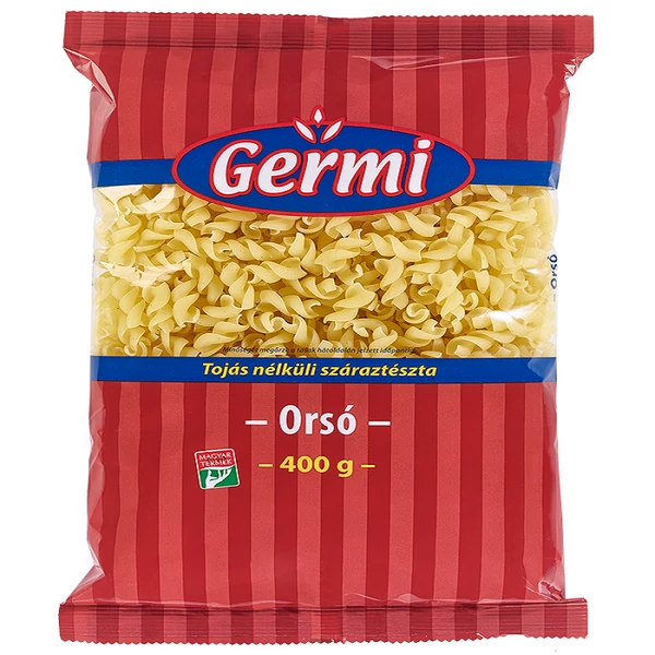 Gyermelyi germi tojás nélküli orsó tészta 400g
