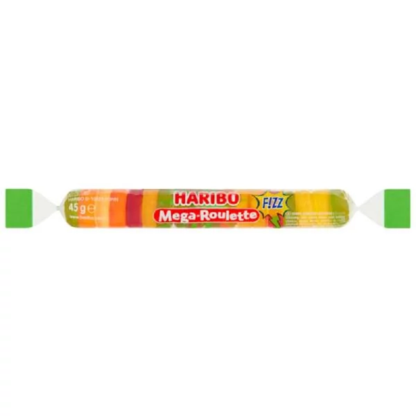 Haribo mega-roulette fizz gumicukor 45g