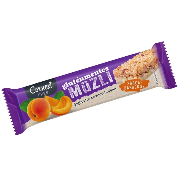 Cornexi gluténmentes sárgabarack ízű müzliszelet 25g
