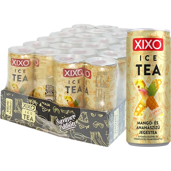 Xixo Ice Tea mangó-ananász ízű jegestea 0,25L - csak egyedi szállítással vagy személyes átvétellel