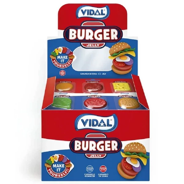 Vidal Burger Jelly gumicukor 11x66g