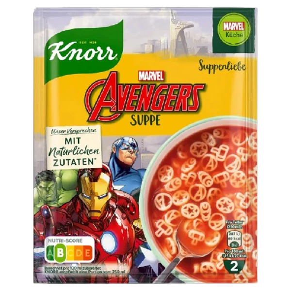 Knorr paradicsomleves Bosszúállók inspirálta tésztával 41 g