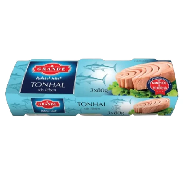 Grande tonhaltörzs natúr lében 3x80g