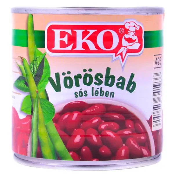 EKO vörösbab sós lében 420 g