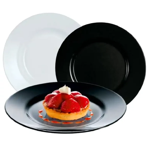 Luminarc Every day étkészlet 18 részes fekete-fehér