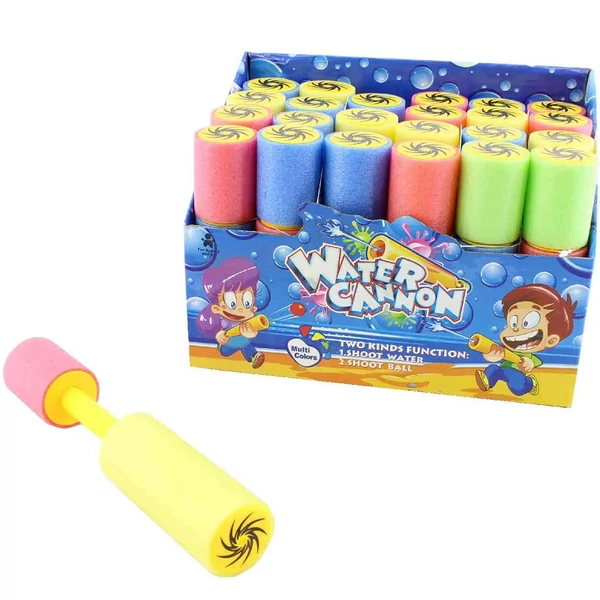 Szivacsos vizipuska többféle színben 15cm