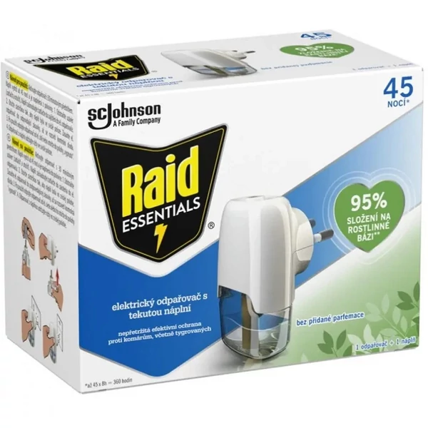 Raid elektromos szúnyogirtó készülék éjszakai 45 éjszaka