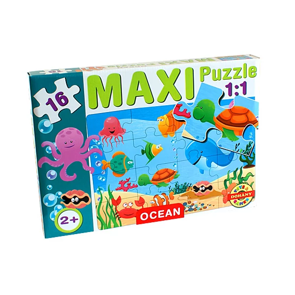 Maxi puzzle tengeri állatokkal - D-Toys