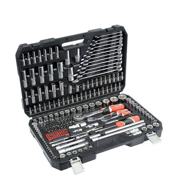 YATO Dugókulcs klt. 216 részes 1/2 col: 10-32 mm, 1/4 col: 4-14 mm, 3/8 col: 10- (Yt-38841)