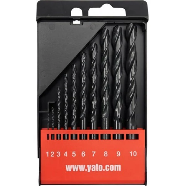 YATO Csigafúró klt HSS 1-10mm 10 részes (YT-4461)