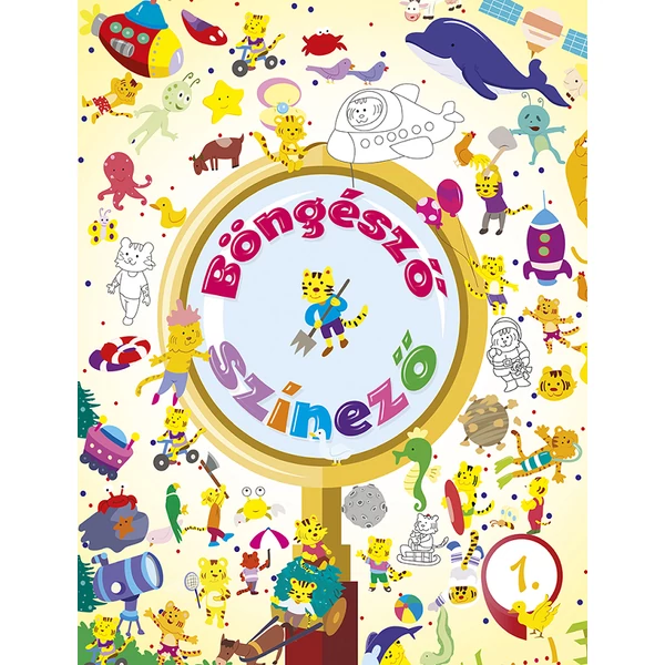 Böngésző színező - 1. Tigris kifestő