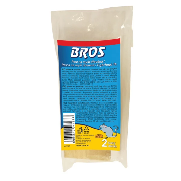 Bros Egérfogó fa 2 db-os (B383)