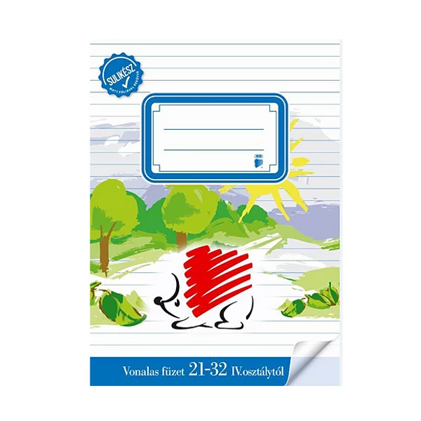 ICO: SÜNI 4. osztályos sulikész bekötött vonalas füzet A/5 21-32