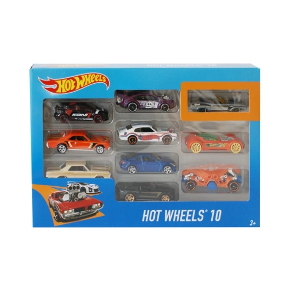 Hot Wheels kisautó szett 10db-os - Mattel