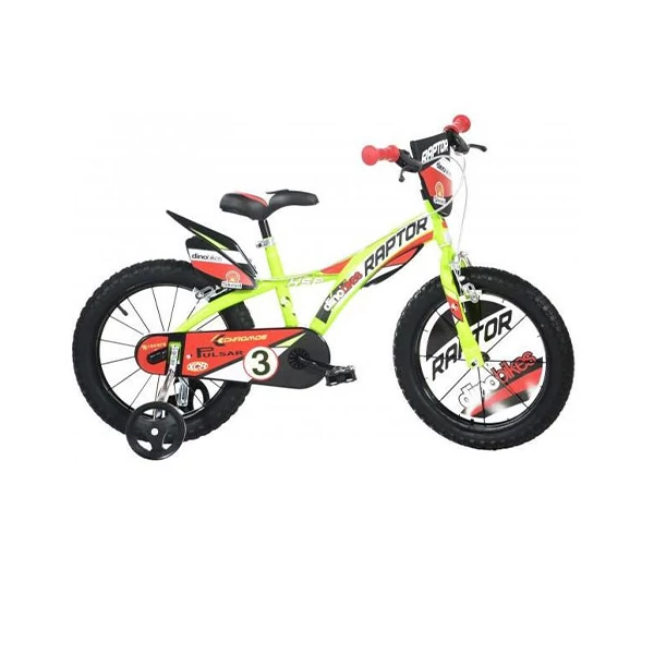 Raptor zöld gyerek bicikli  14-es méretben - Dino Bikes kerékpár