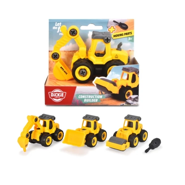 Dickie Toys: Szerelhető munkagépek több változatban - Simba Toys