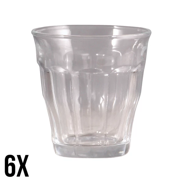 Kávés üveg pohár 160ml 6db 10700202