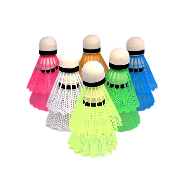 Színes 12 db-os tollaslabda szett