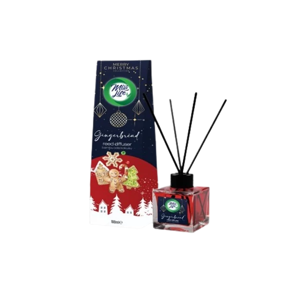 Miss Life Karácsonyi pálcikás illatosító 100ml mézeskalács illatú 88888