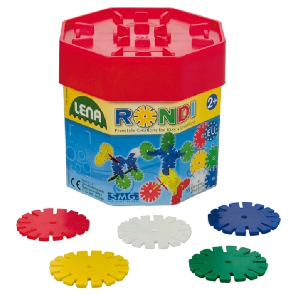 LENA: Rondi építő szett 45mm-es 55db-os