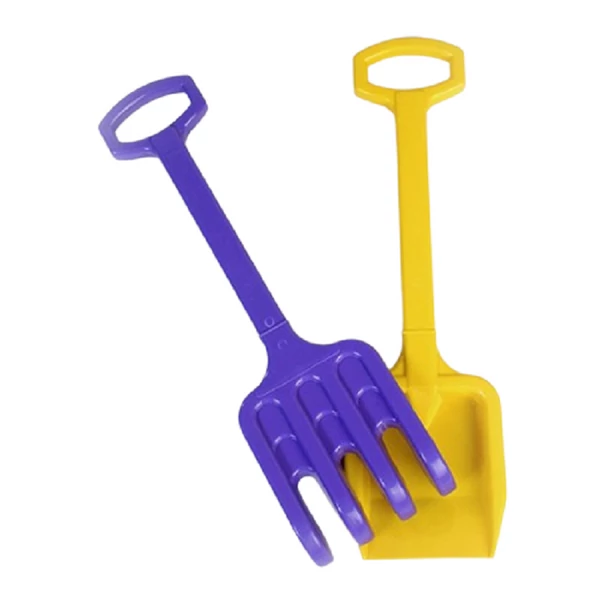 Nagy lapát gereblyével