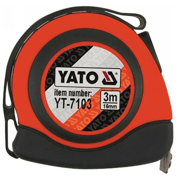 YATO Mérőszalag 3 m/16 mm, mágneses, nylon bevonatú (YT-7103)