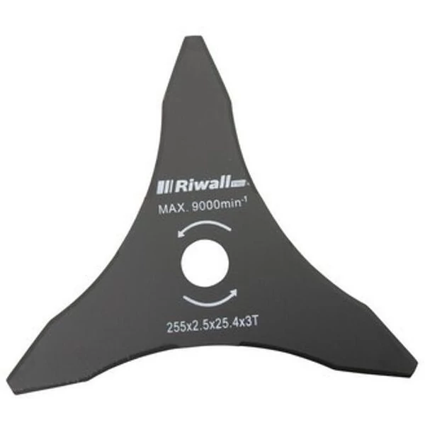 Riwall Háromágú vágókés fűkaszához 255mm / 25,4mm / 2,5mm (RACC00026)
