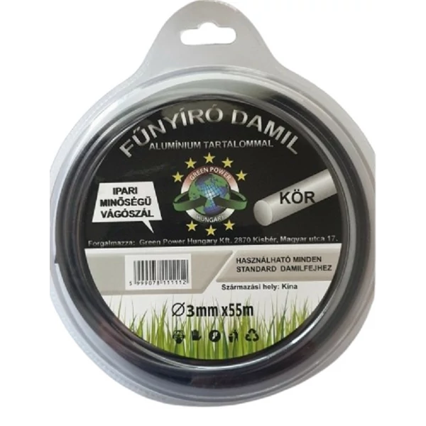 műanyag vágószál alu 1lb kör 3mm 55 méter (GP1111)