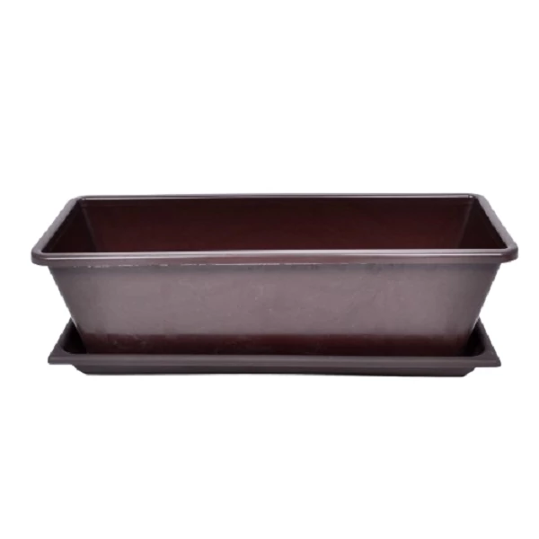 Balkonláda+alátét barna 40/38