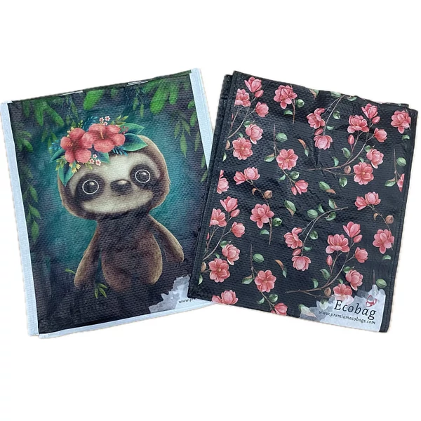 Lajháros vagy magnóliás ökotáska bevásárló táska