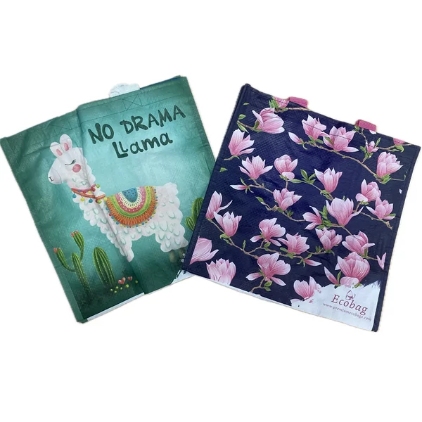 Lámás vagy blossom öko bevásárló táska