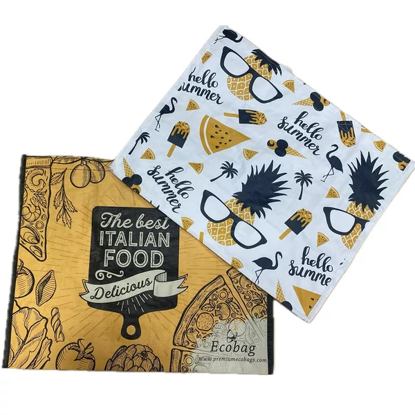 Ökotáska bevásárló táska Paradicsom/Pizza/Ananász/Nyár mintával