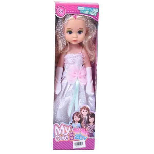 My Cute Baby: Menyasszonyi ruhás baba fátyollal