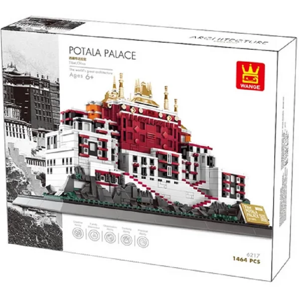 Tibeti Potala palota – Kína | 1464 db építőkocka | építőjáték | WANGE 6217