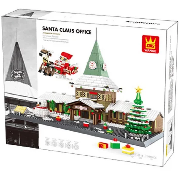 Télapó Háza Rovaniemi – Finnország | 2180 db építőkocka | építőjáték | WANGE 6218