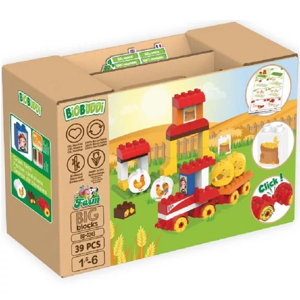 Gabonafarm | építőjáték | 38 db építőkocka | BiOBUDDi BB-0243