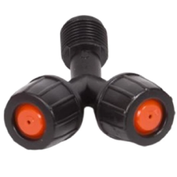 permetező alkatrész 16 literes fúvóka 2 ágú piros (GP0601)