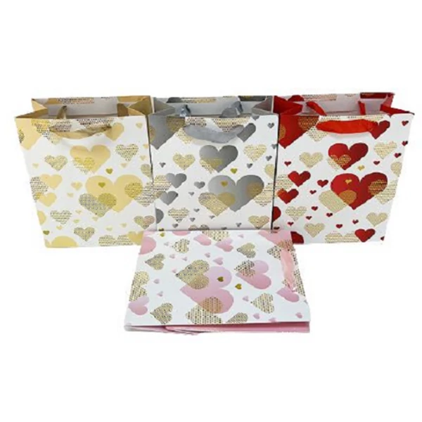 Cent ajándéktasak 31x42x12cm szíves 278074