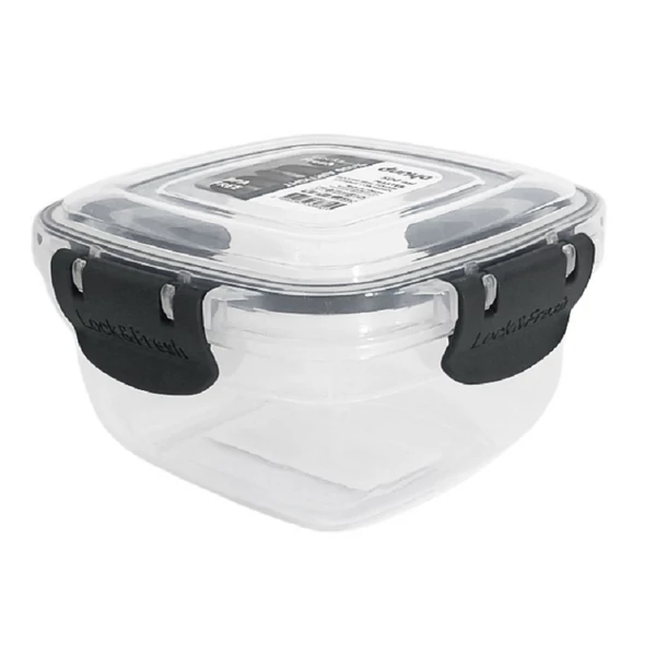Szögletes patentzáras ételtároló 2400ml DÜ348